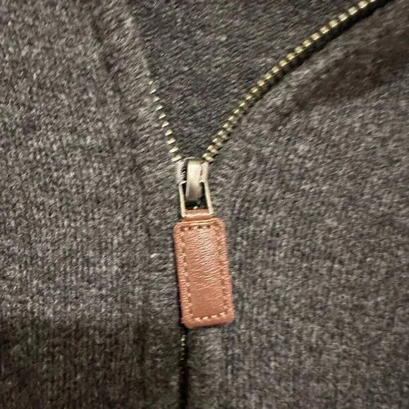 J. Crew Men’s Half Zip Grey Sweater Lambswool Long Sleeve Size 2XL - Picture 3 of 4